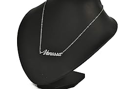 Aoloshow Vanessa Name Necklace Nameplate Christmas