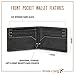 HOJ Co. IVAR Bifold Wallet With Money Clip | Super Strong Magnet | Front Pocket Wallet With Exterior ID Window (black)