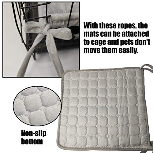 kathson Guinea Pig Fleece Cage Liners, 6 Pack Washable Small Animals Bedding Pee Pads Reusable