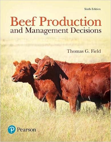 Beef Production+Management Decisions