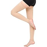 Wegitcs Compression Stockings for Women & Men, 15-20 mmHg Thigh High Compression Socks Graduated Compression for Edema Varicose Veins, Running, Hiking, Cycling, Travel