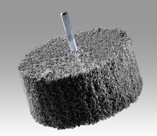 3M Scotch-Brite MU-WL Convolute Silicon Carbide Soft Deburring Wheel - Medium Grade - Arbor Attachment - 14 in Diameter - 8 in Center Hole - 4 in Thickness - 15620 [PRICE is per WHEEL]