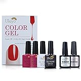 Gel Nail Polish Set , UV LED gel polish with Dry Fast Top Coat Base Coat by Ukiyo
