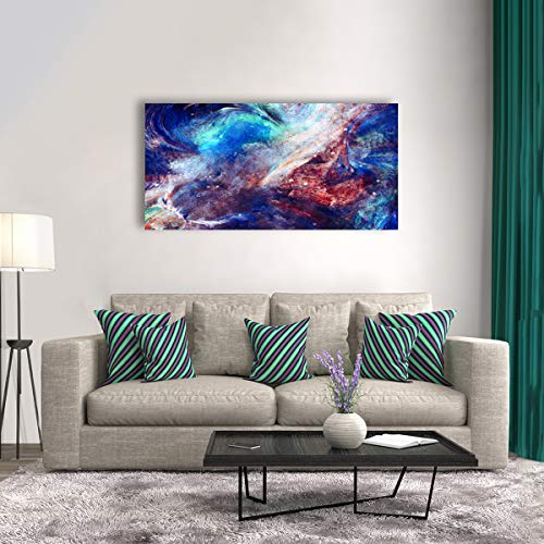 Abstract Canvas Wall Art Complex Color Composite Artworks Pictures Canvas Prints Wall Art Paintings Abstract Giclee Print Gallery Wrap Modern Home Decor for Living Room Bedroom Decoration - Thumbnail 2