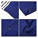 MISSKY Women's Open Back Sleeveless Sexy Hollow Out Slim Fit Black White Stripe Casual Cocktail Cute Mini Swing Dress (L, Dark Blue)
