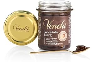 Venchi Dark Suprema, Dark Chocolate Spread, 250 Grams