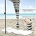 EasyGO Cabana 6' X 6' Beach & Sports Cabana Stays Cool & Comfortable - Easy Assembly - Large Shade Area-Elegant & Classy,Black,EGP-CBN-001-