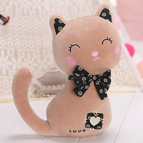 Long Tailed Cat Doll Cushion Soft Stuffed Plush Pillow Cute Sofa Home Toy 30cm