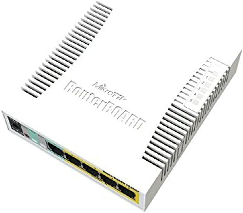 MikroTik RB260GSP Managed Gigabit Ethernet Switch PoE Ports SFP White