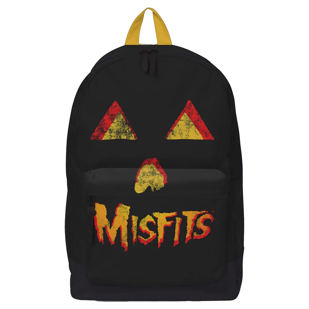Rocksax Backpack Misfits Classic Pumpkin Rucksack 43cm x 30cm x 15cm – Officially Licensed Merchandise