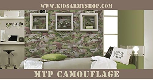 Kids Army Multi Terrain Camouflage Wallpaper - 10.5m Roll Of MTP Camo Wallpaper