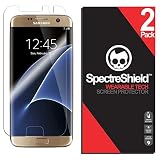 Spectre Shield (2 Pack) Screen Protector for Samsung Galaxy S7 Edge Accessory Samsung Galaxy S7 Edge Case Friendly Full Coverage Clear Film