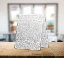 ALIBBON Flower Background Plastic Embossing Folders
