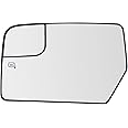 Left Driver Side Heated Mirror Glass Replacement For 2012-2017 Ford Expedition 2012-2014 Lincoln Navigator - for Ford Expedition Side Mirror With Rear Holder - Replace CL1Z17K707C CL1Z17K707D