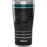 Tervis Traveler NFL Philadelphia Eagles - Night Game Triple Walled Insulated Tumbler Travel Cup Keeps Drinks Cold & Hot, 20oz, Stainless Steel