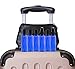 2 Ounce PET (Plastic) Bottles Refillable Set of 6 with 6 Black Mister Spray Caps Plus 6 Disc-Tops and 6 Chalkboard Stickers for Essential Oils (EO), Home and Beauty Products. (Blue)