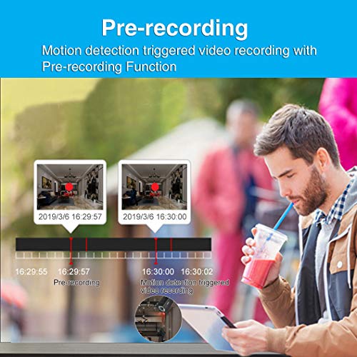[All-in-One] 1080P Home Security Camera System Wireless with 7" Monitor WiFi Surveillance NVR Kits,LONNKY 4CH NVR Kit with 1PCS 2.0MP 2-Way Audio Camera & PIR Sensor,P2P,Easy Remote View,Free APP - Thumbnail 5