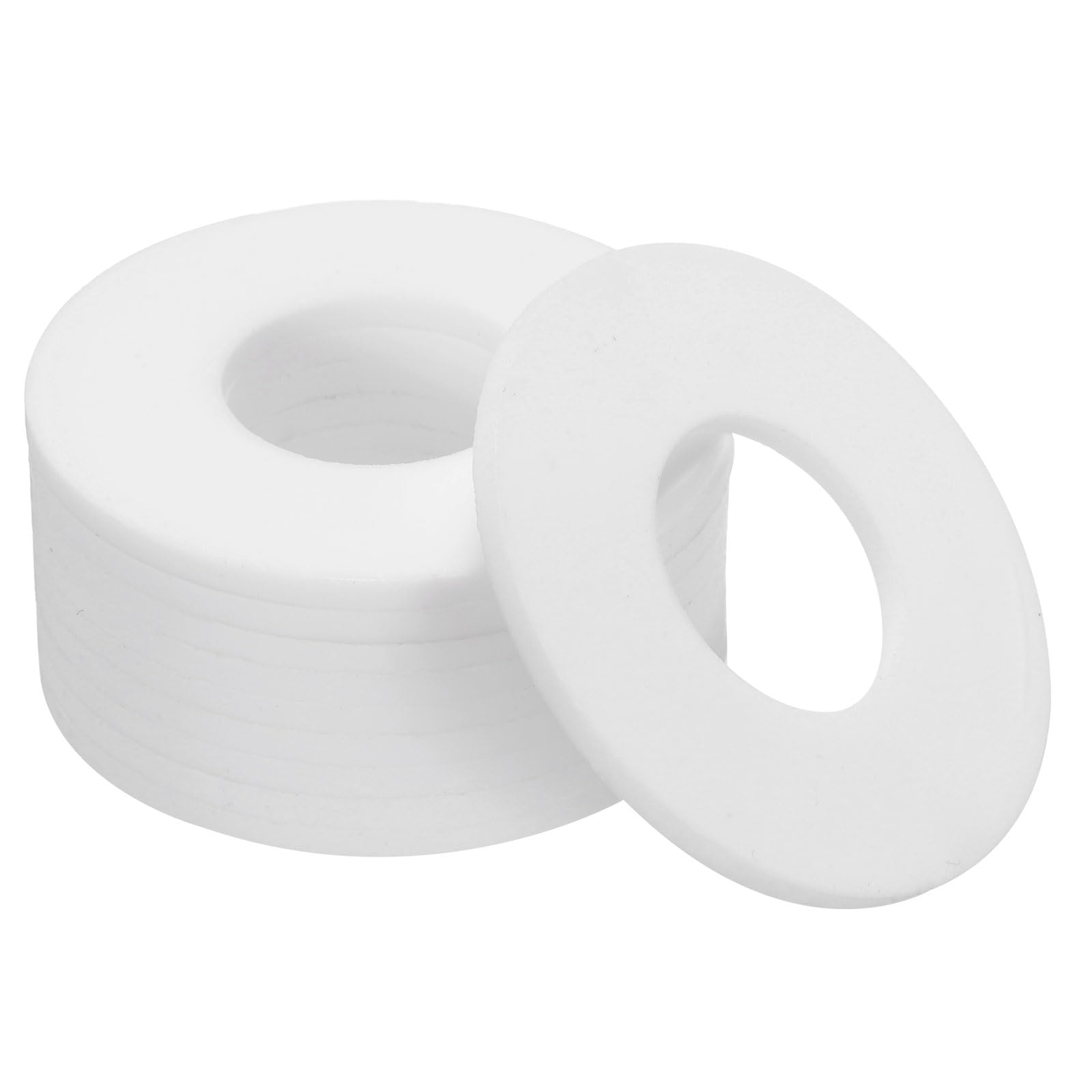 PATIKIL Flat Washers, 10 Pcs 58mm OD 25mm ID 3mm Thickness DN20 PTFE Seal Washers Flange Gasket Sealing Gasket for Faucet Pipe Water Hose