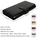 YALUXE Wallet for Women RFID Blocking Leather Removable Checkbook Holder Large Capacity