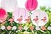 Bobee Pink Flamingo Party Decorations, 7-Foot Paper Garland, 6