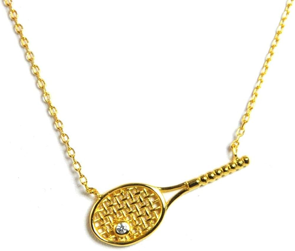 The Perfect Tennis Necklace (Gold) Amazon.ca Clothing & Accessories