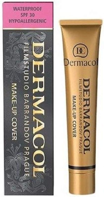 DC DERMACOL Dermacol DC Make-up Cover Waterproof Hypoallergenic Foundation (Shade 229 Dark Brown, 30 g)
