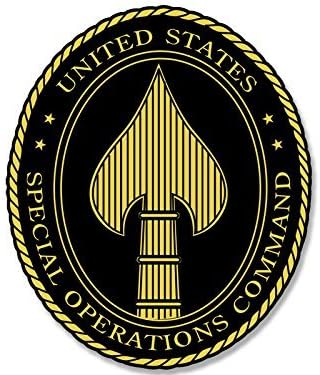 Oval Special Operations Command Seal Sticker (Spear Head spec ops)