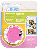 LulaClips Baby Car Seat Harness Clips (2-Pack) - Hold Buckles Open, Prevent Twisting Straps and Save Time - Easy to Install, Childproof Locking Pin - Fit All Car Seats and Carriers – (Pink)