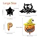 LEWOTE Halloween Balloons Banner Kit[42 Pcs Large Type Decorations] Happy Halloween Party Decoration[Include Halloween Banner/Latex Balloons/Paper Garlands/Star, Pumpkin&Bat Balloons]