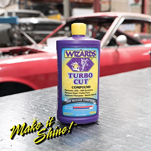 Wizards Turbo Cut Compound Removes 1200 to 1500 Scratches Renews