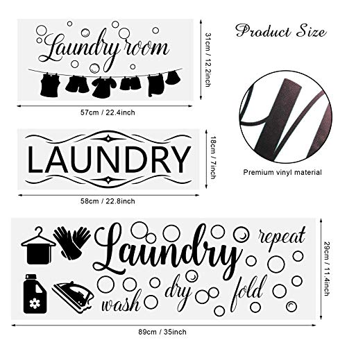 Adhesivo De Pared Para Lavadero, Letreros De Lavandería Con