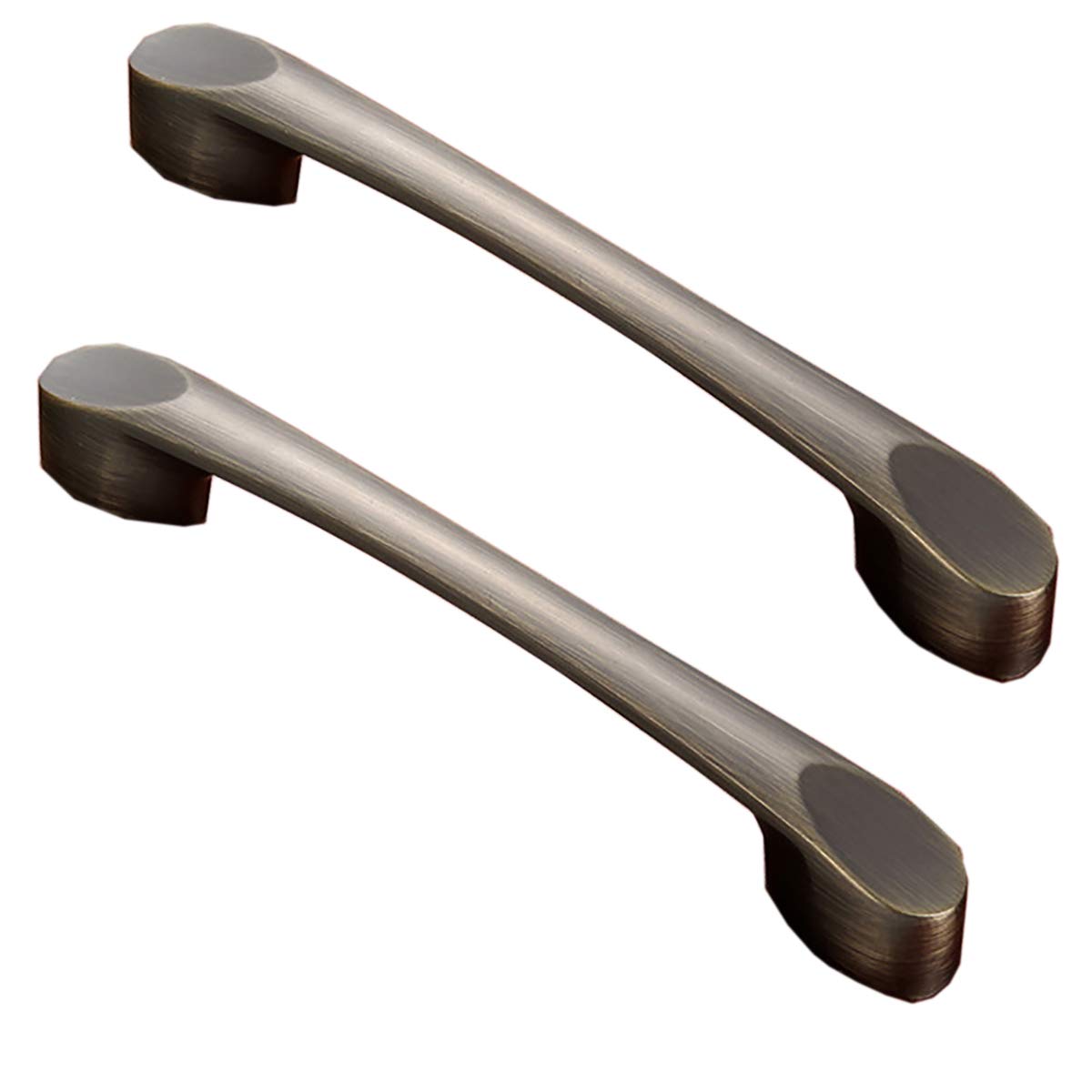 Zinc Alloy Antique Bronze Handle Pulls, Retro Door Pulls Cabinet Handle Pulls Cupboard Pulls, Wardrobe Handles Drawer Handles,96mm, 2 PCS