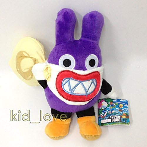 New Super Mario Bros. U Nabbit Purple Rabbit Plush Soft Toy Stuffed Animal 9"
