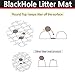 BlackHole Litter Mat Blackhole Cat Litter Mat - Medium Square 23