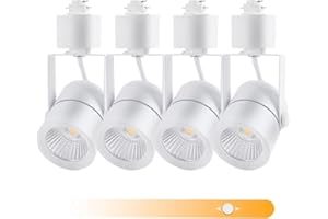 VAYANNKSUN Track Lighting Heads 10W Dimmable H Type LED Track Light Replacement Head Fixtures Bright 4000K Cool White Rail Ceiling Spotlight for Kitchen Dining Room Accent Task Wall Art, CRI90+ 24° 1000lm