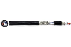 KWANGIL 24AWG 2Pr RS-485 Shielded Cable - Equal to Belden 9842, Str TC, PE Ins, OS+Drain+TC BRD, PVC JKT, 120 ohm for Low Vol