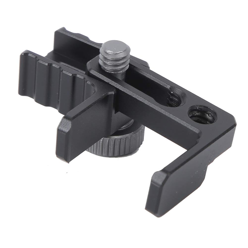 Camera Cage Cable Clamp, Aluminium Alloy Universal Type Camera Cage, Suitable for All Camera Cage Kit. Black