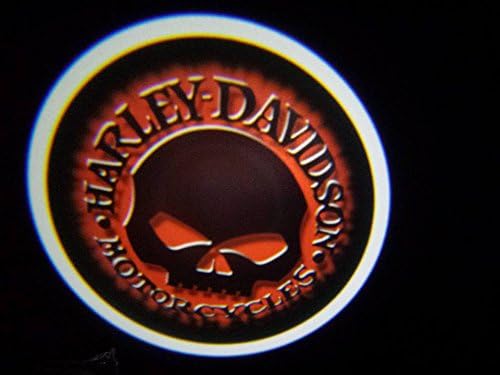 Harley skull Ghost Door Logo Projector Shadow Puddle Laser Led Lights 7w (Qty 2)
