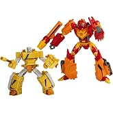 Transformers Generations 5 Inch Action Figure Deluxe Class 2-Pack - Xaaron &amp; Flame