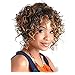 YOURWIGS Short Curly Hair Wigs for Black Women Kinky Synthetic Wig Natural Cut Wigs with Wig Cap Z068