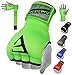 EMRAH Pro Boxing Hand Wraps Inner Gloves for Punching Padded Bandages Under Mitts, Quick Wraps, Fist Protector - MMA, Muay Thai, Kickboxing & Martial Arts Training (Green, Large)
