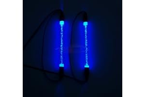 MOHERO 1/10 RC Car Chassis Body LED Light Strip Tube for RC Drifting Car Truck Tank (Blue)