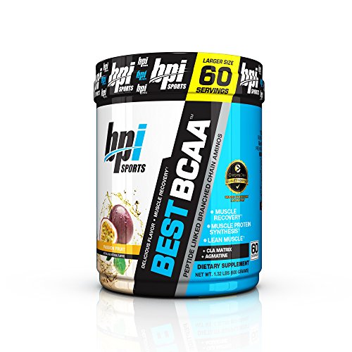 BPI Sports Best BCAA Peptide Linked Branched Chain Aminos, Passion fruit, 600 Gram