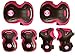 Punisher Skateboards Girls Elbow, Knee, and Wrist Pad Set for Skateboarding or BMX, Youth Ages 8+, Pink
