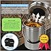 Gold Star Kitchens - Kitchen Compost Bin - Countertop Pail Bucket Container with Lid - Indoor Counter Caddy Bins - Small Food Waste Composter - Surgical Grade Stainless Steel Scrap Trash Can - 1.3 Gal