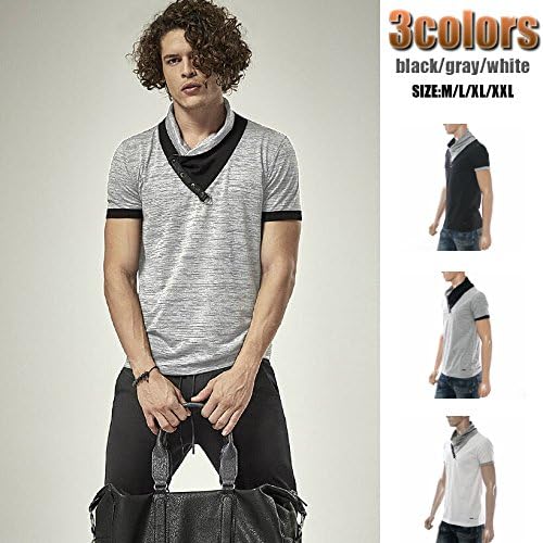 Amazon Tシャツ メンズ 半袖 白 黒 グレー ロゴ ストレッチコットン ブランド Tシャツ ｘｌ 黒 Tシャツ カットソー 通販