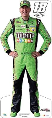 TI47618 Kyle Busch 18 M&M's Green NASCAR Cardboard Cutout