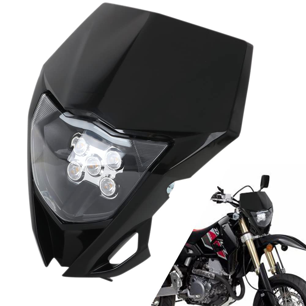 Photo 1 of AnXin Dirt Bike LED Headlight,Motorcycle Headlights Kit Universal for CRF250R CRF250F CRF450R CRF250L CRF450L XR650L Most Dirt Pit Bike Supermoto Enduro Motocross Black