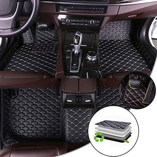 Car Floor Mat For Grand Cherokee WK 2003-2010 Right Driving Car Full Coverage Non-slip Leather Mat All-weather Protection Set Black Beige