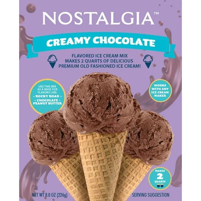 Generic Nostalgia Ice Cream Mix - 2 Packs of Creamy